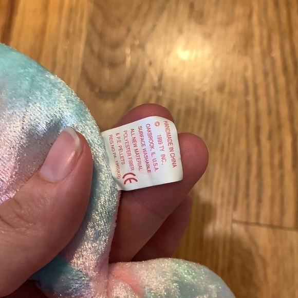 Neon the SeaHorse Beanie Babies Vintage TY 1999 with Original Tags - Picture 6 of 6